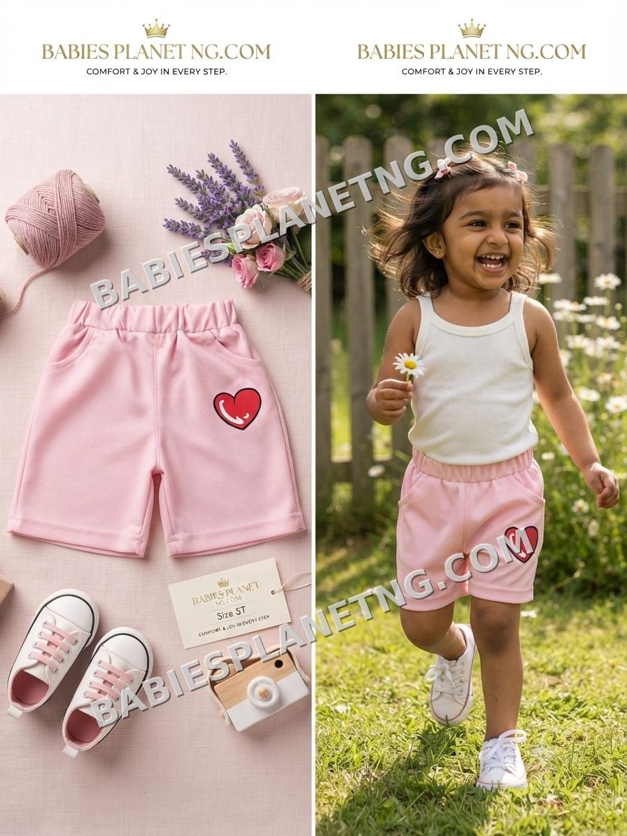 Toddler Pink Heart Shorts