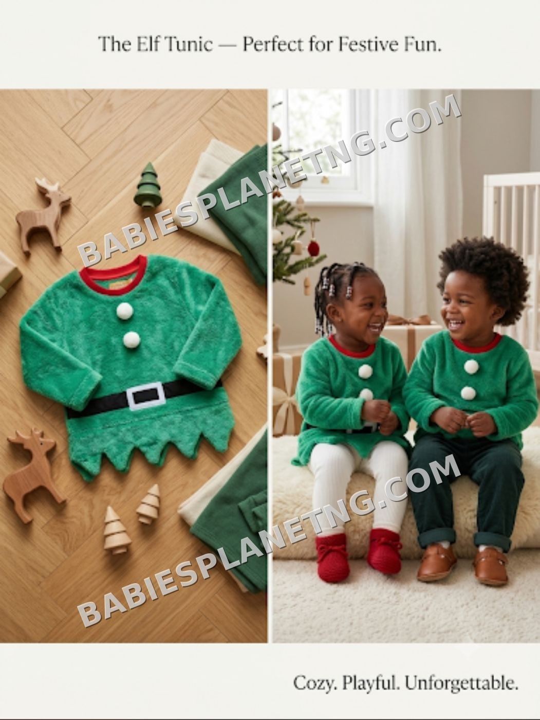 Christmas elf plush sweater