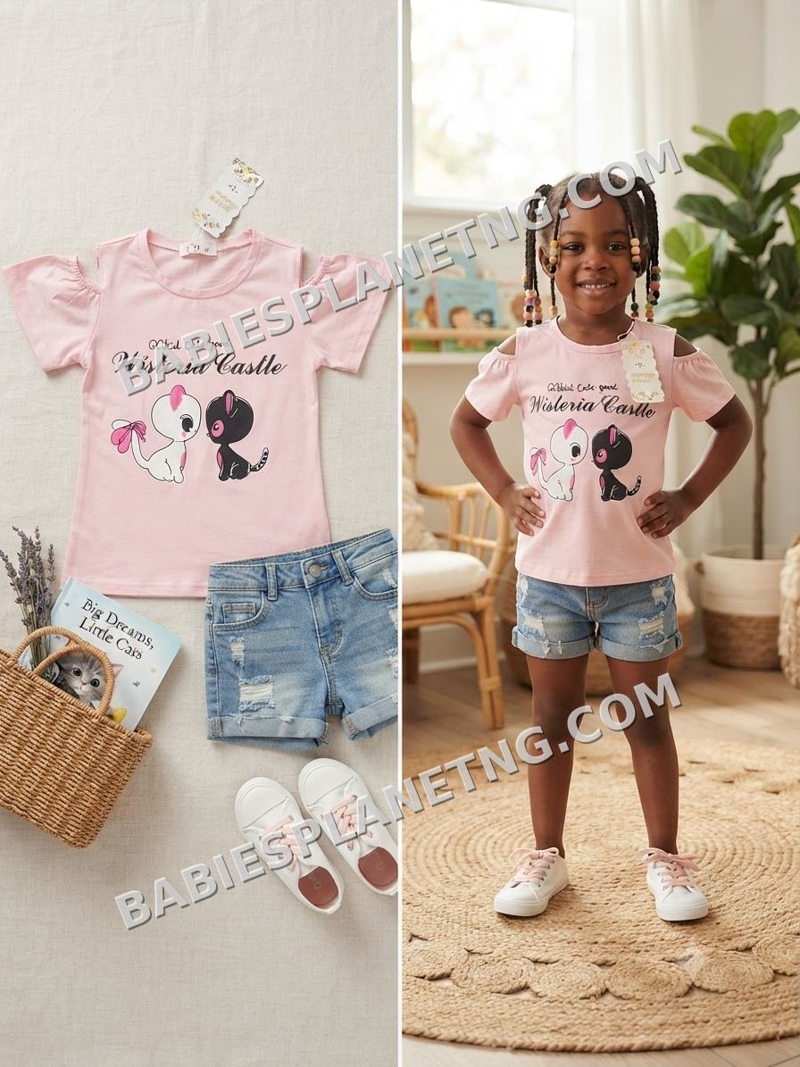 Wisteria Castle Cartoon Character Top