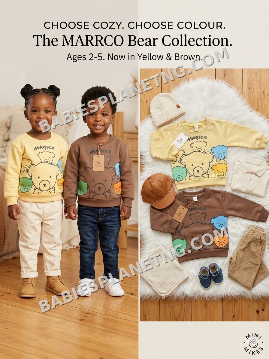 Bear Design Kids' Casual Wear