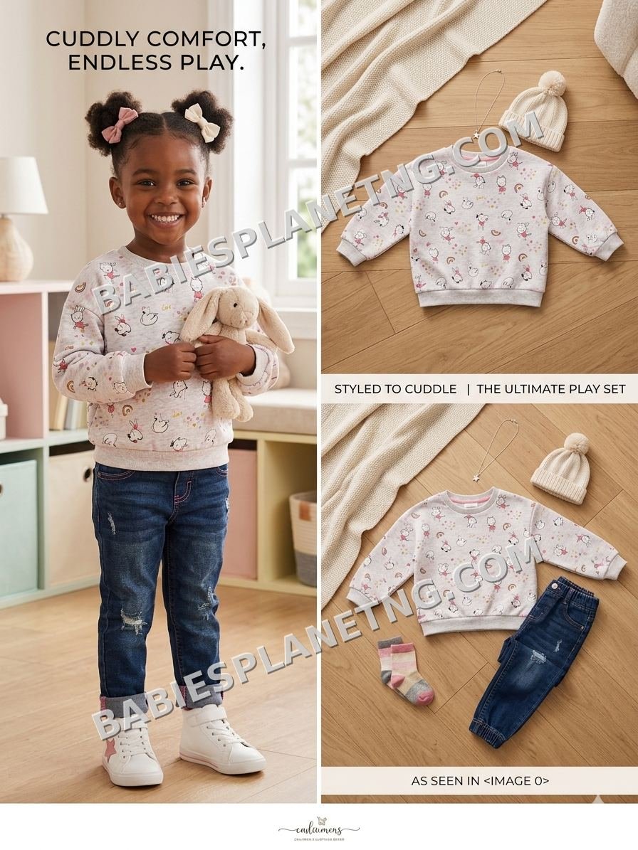 Toddler Girl's Cartoon Character Sweatshirt