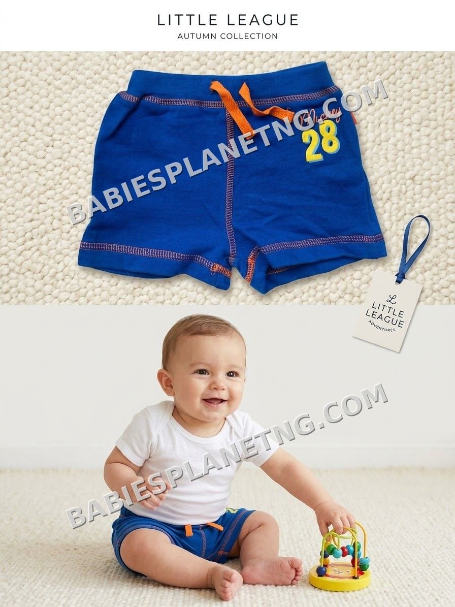 Toddler Blue Drawstring Shorts