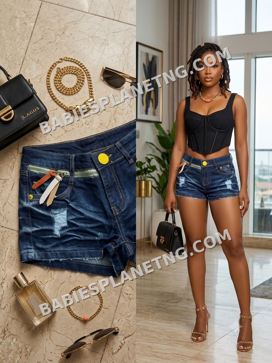 Women's Distressed Denim Shorts