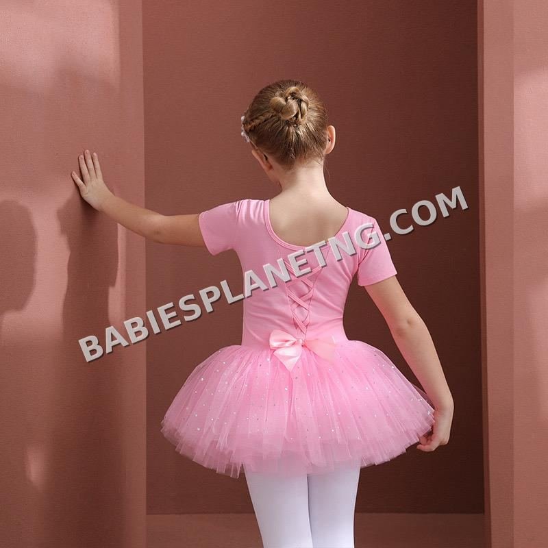 Girls Pink Ballet Dance Tutu Outfit