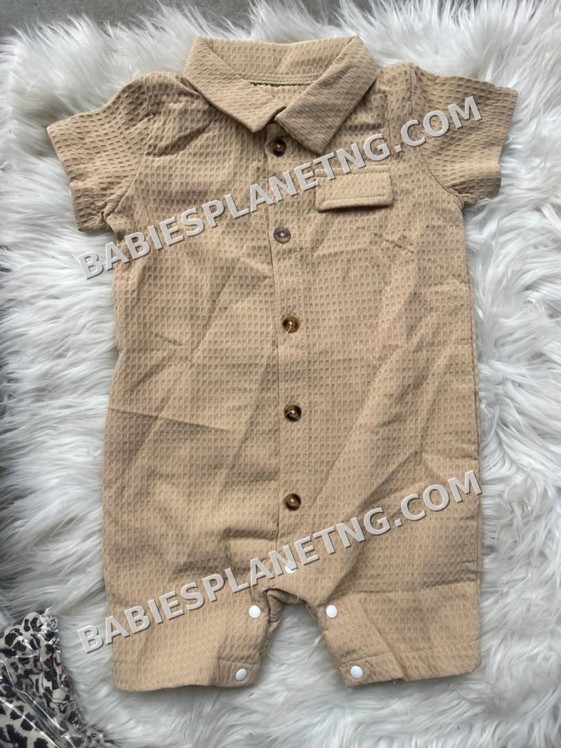 Baby Boys Short Sleeve Romper