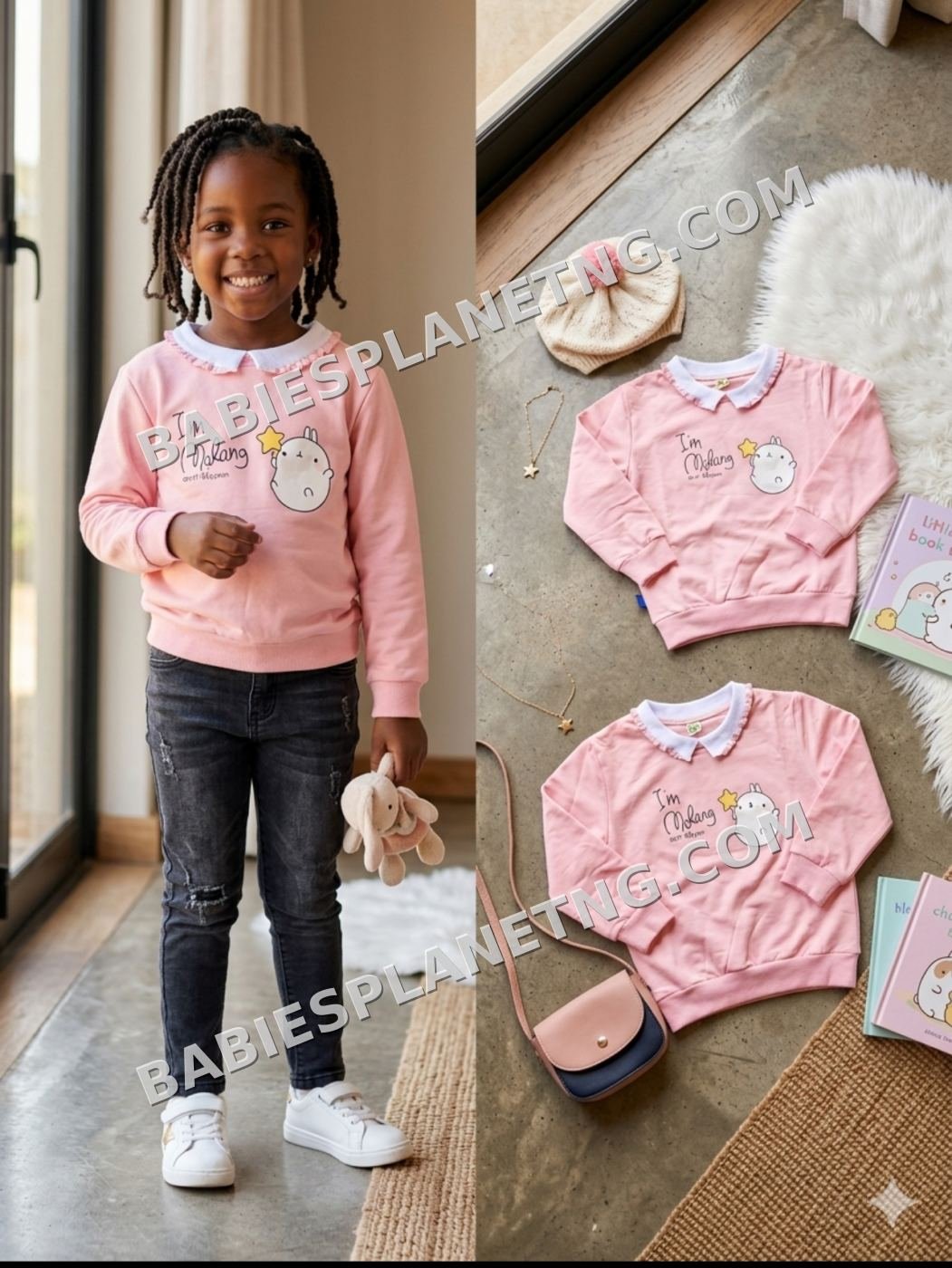 Baby girl sweat top