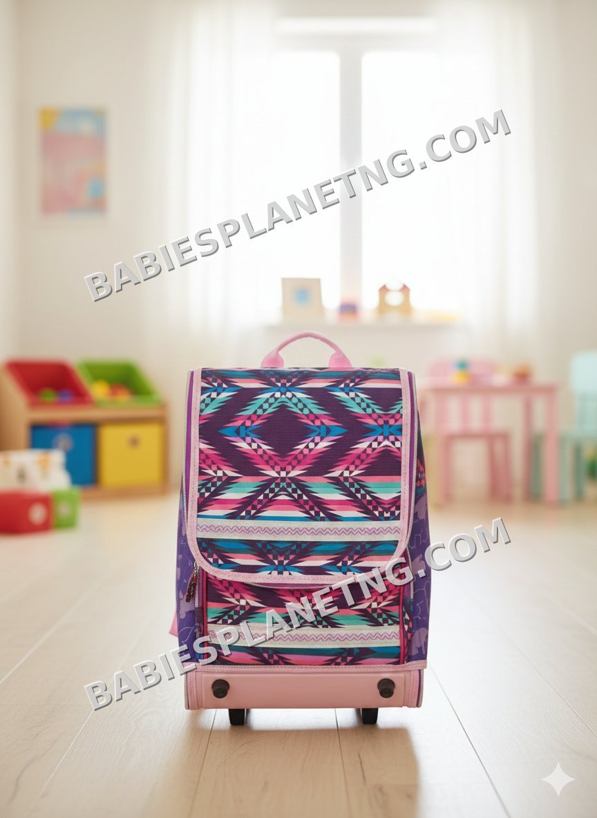 Children's Printed Suitcase on Wheels