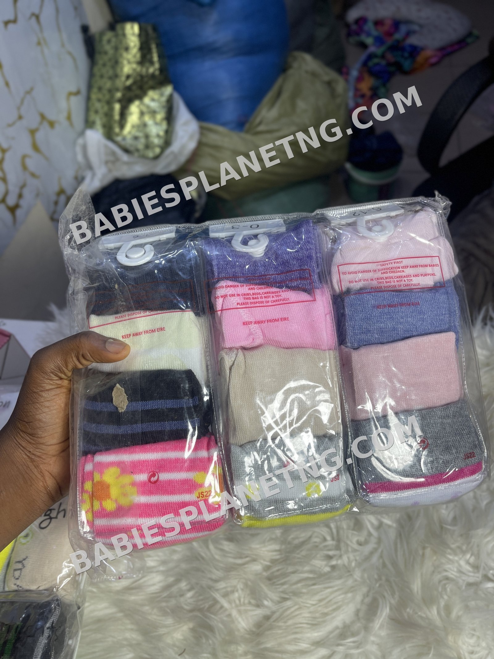 Baby Assorted 4 in 1 Color pop socks
