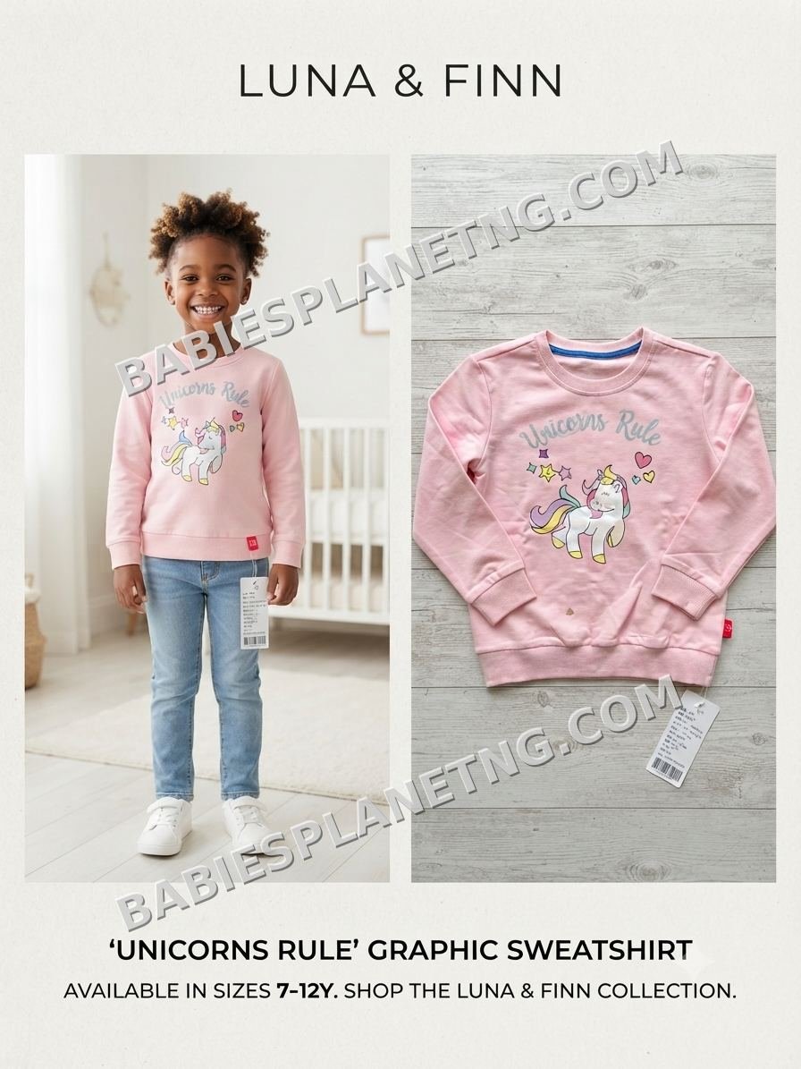 Children's Unicorn Design Sweatshirt