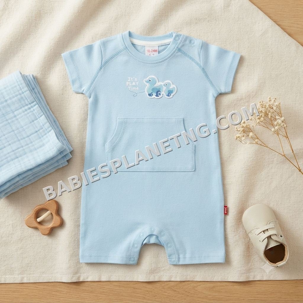 Baby Boy Short Sleeve Romper