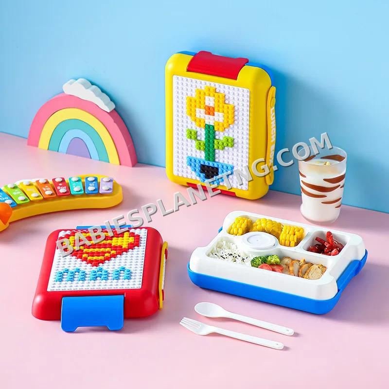 Kids Lunch Box and Utensil Set