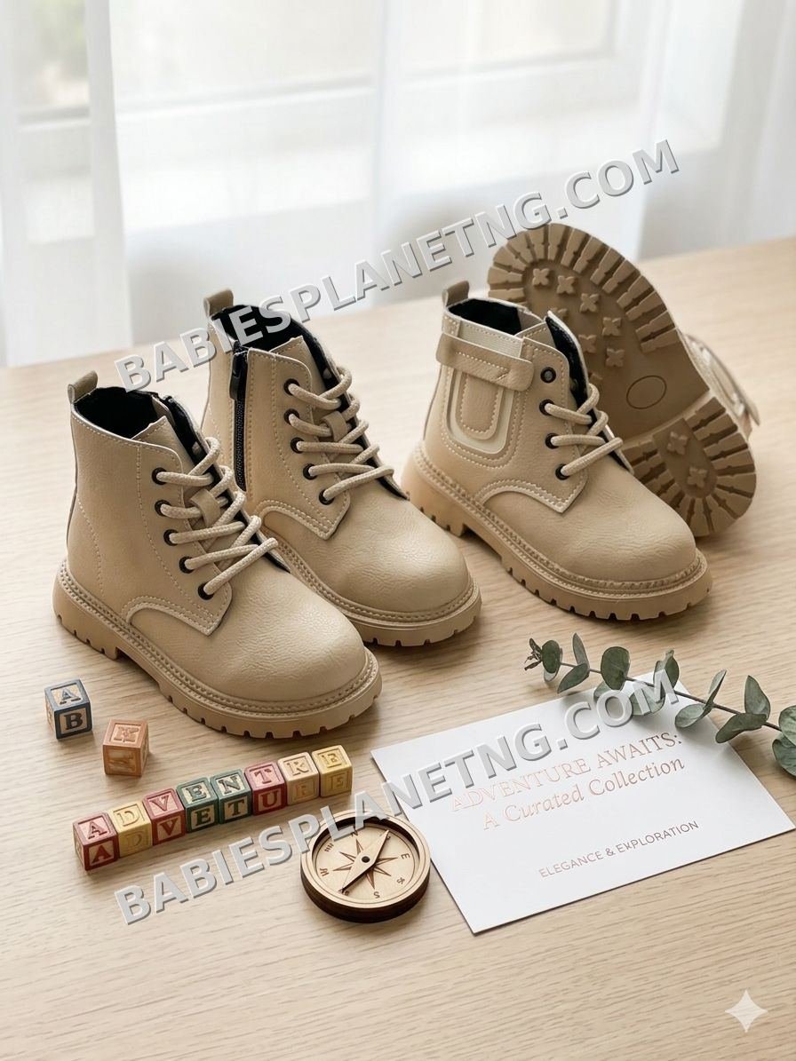 Toddler Leather Combat Boots