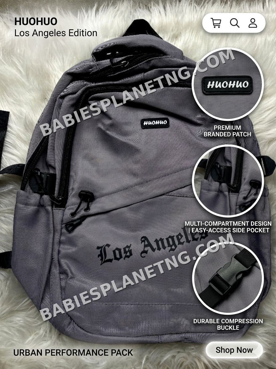 Multi-Compartment Design School Bag