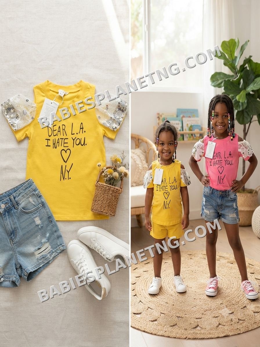 Kids' Short Sleeve Casual Top