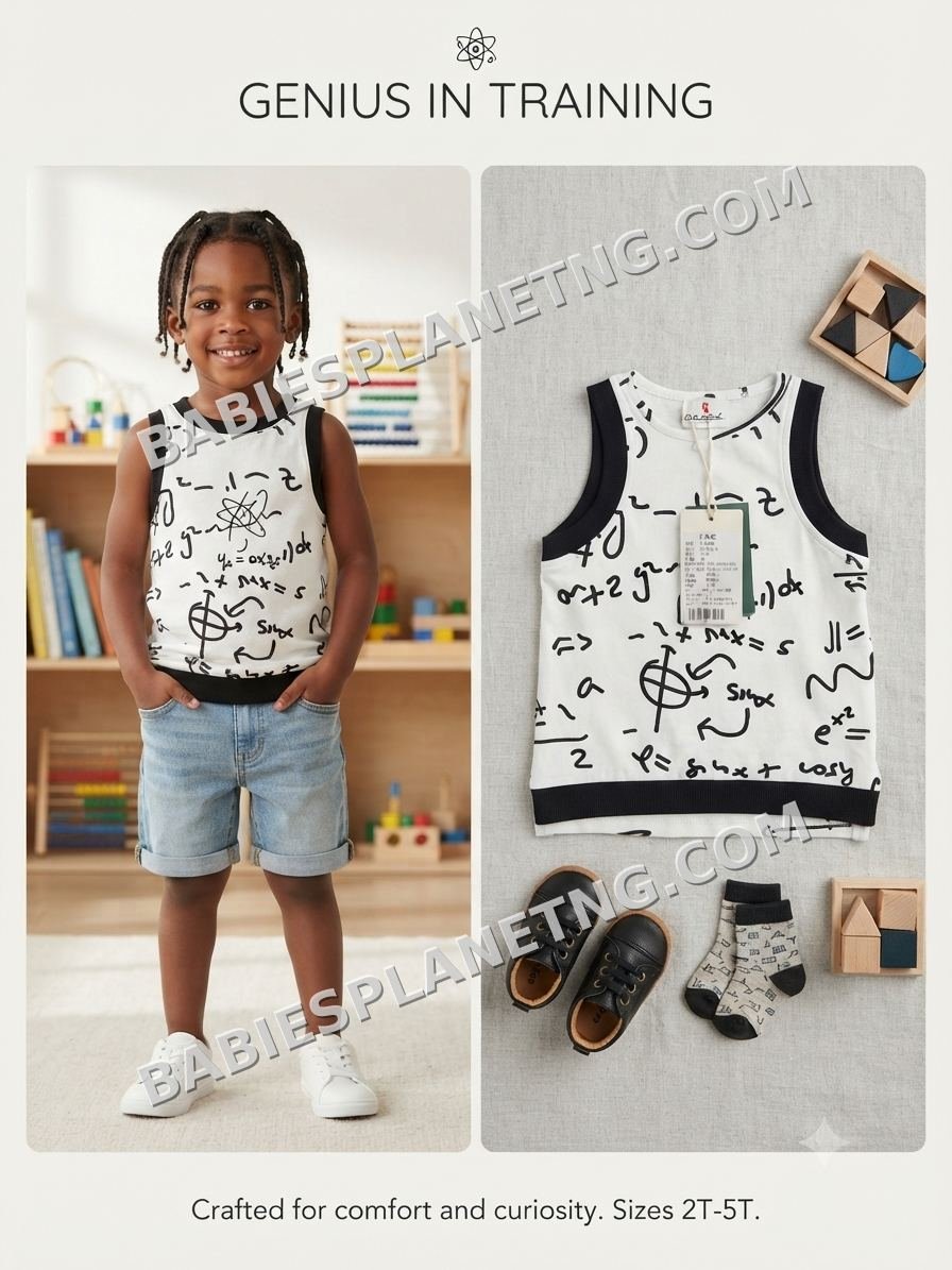 Toddler Maths Print Tank Top