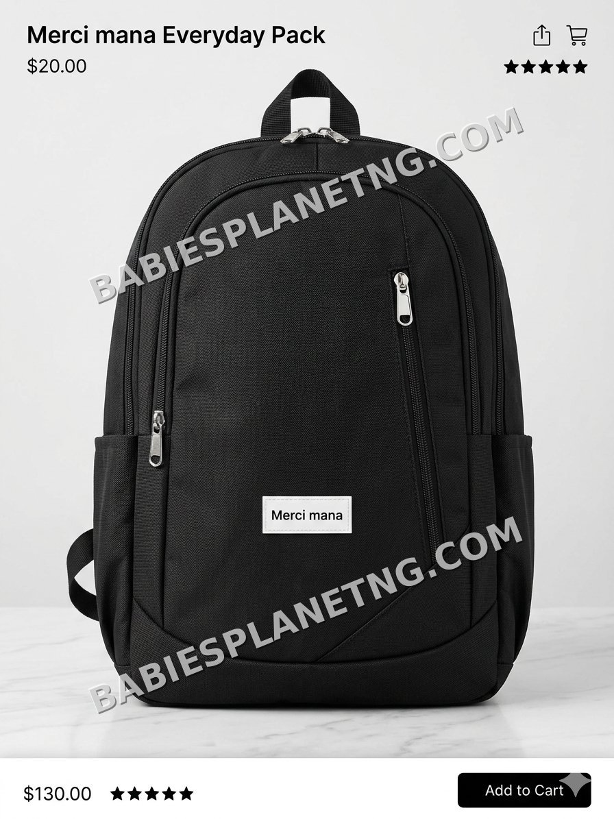 Black Student Backpack