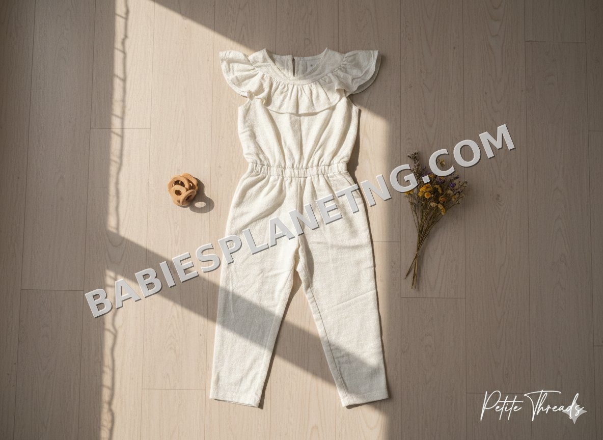 jumpsuit with ruffles by the neck