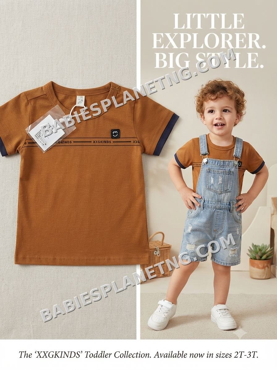 Toddler Brown Short Sleeve T-Shirt