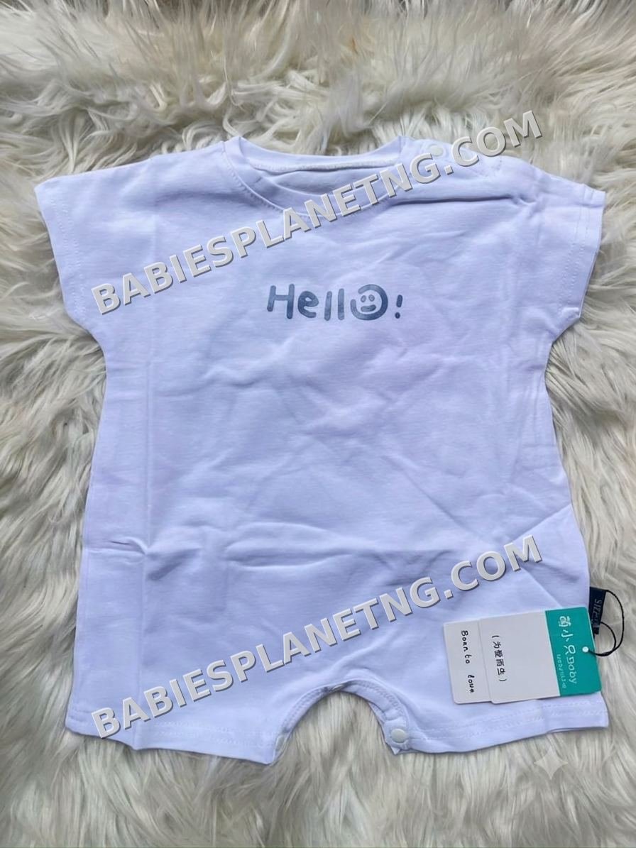 Baby Unisex Short Sleeve Romper