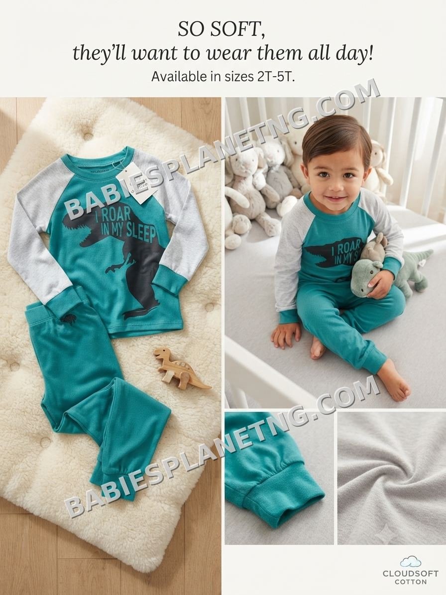 Toddler Dinosaur Graphic Pajama Set