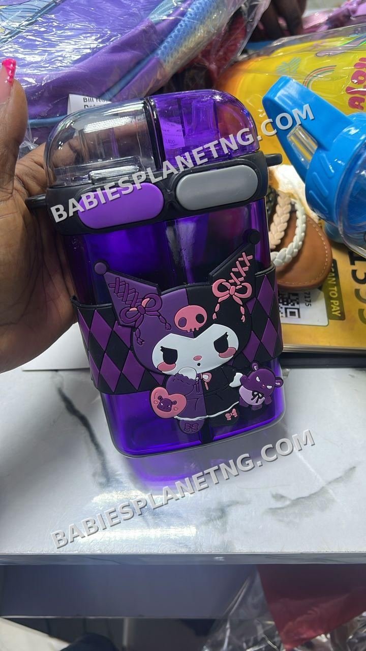 Purple Plastic Water Bottle For Kids