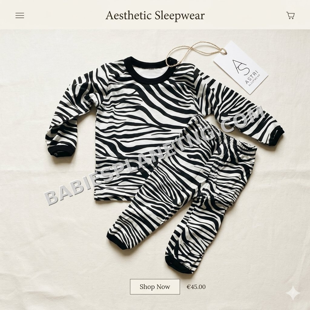 Toddler Zebra Print Sleepwear Set