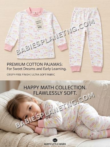Girls' Soft Math-Themed Pajamas