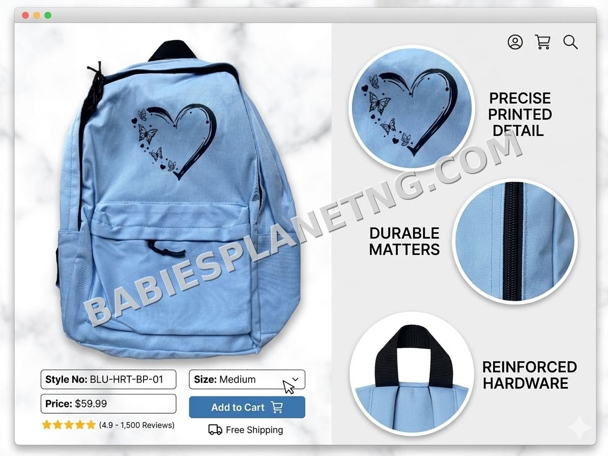 Kids Light Blue Backpack