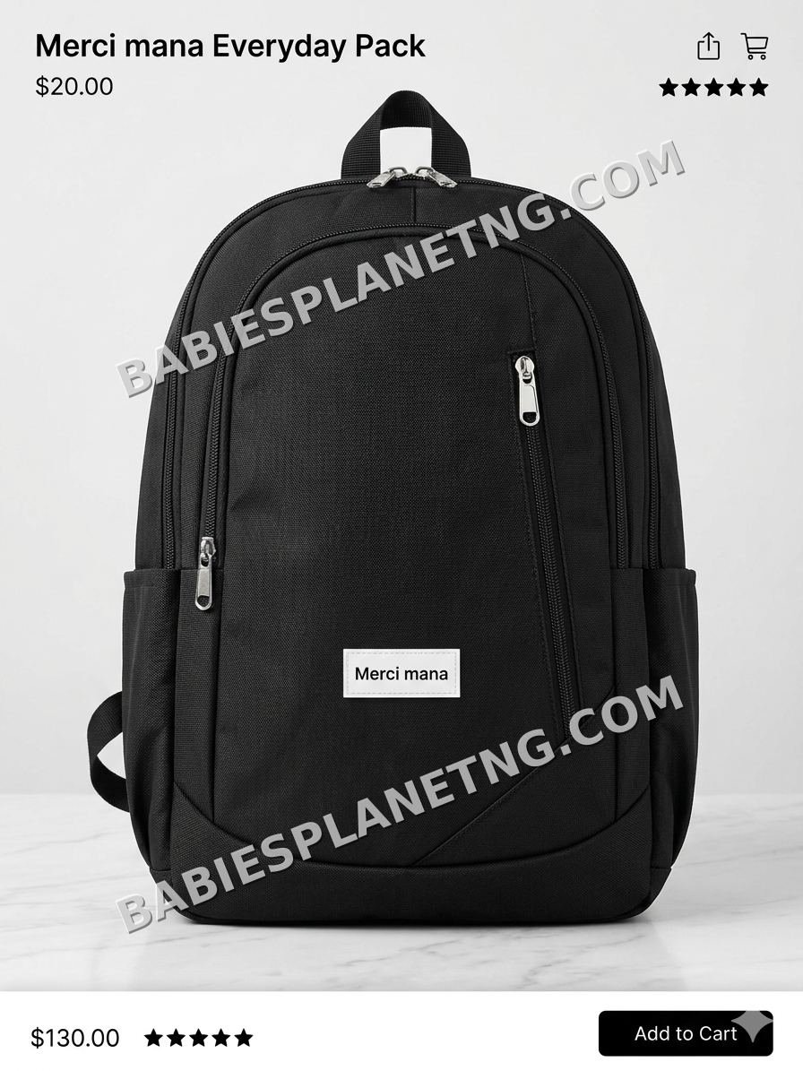 Black Student Backpack