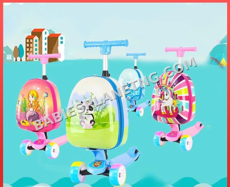 Kids Ride-On Luggage Scooters