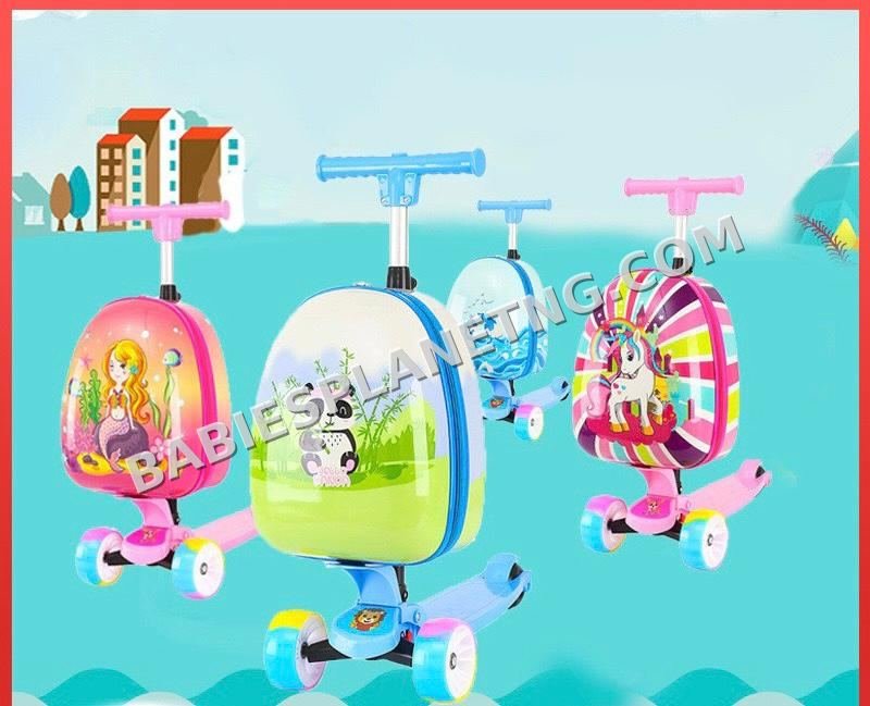 Kids Ride-On Luggage Scooters