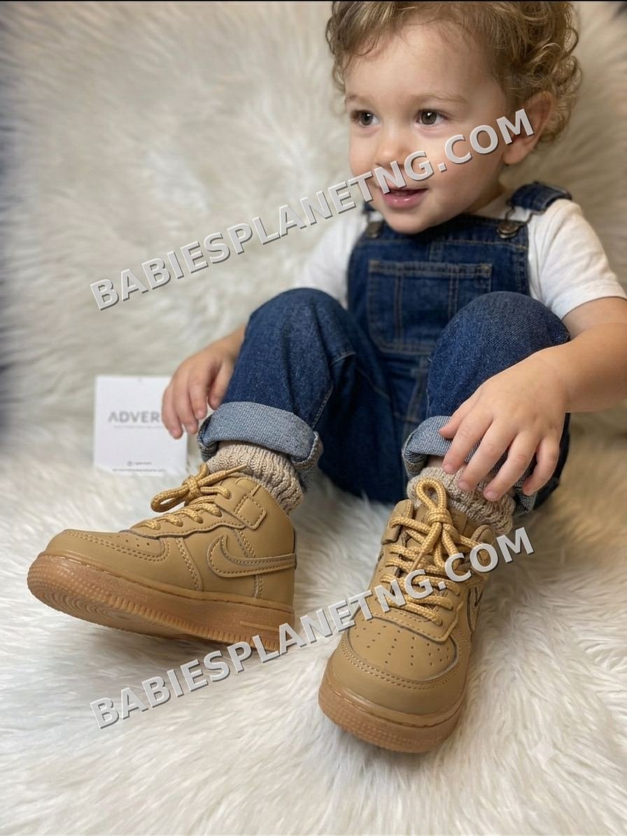 Brown Toddler Sneakers with Laces