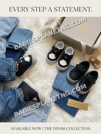 Black Baby Walking Sneakers
