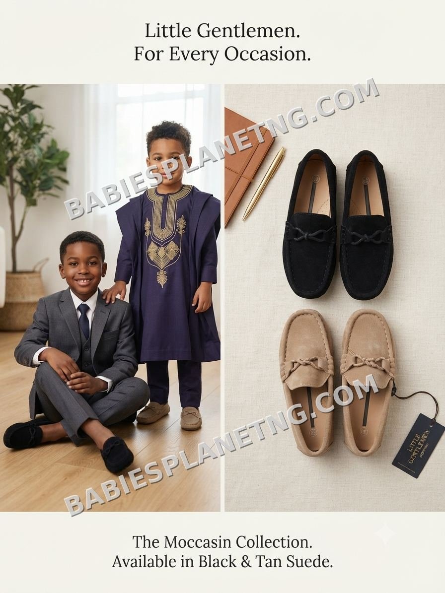 Suede Kids' Moccasin Loafers Shoe