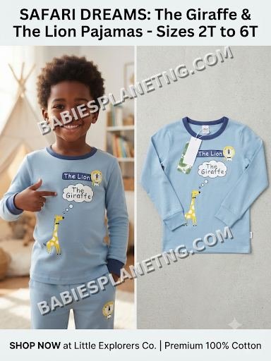 Safari Dreams Kids' Lion & Giraffe top