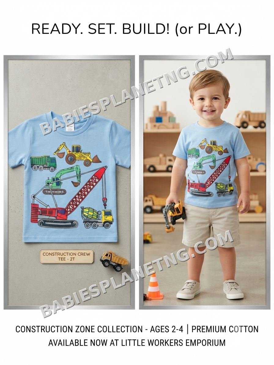 Construction Crew Boys' Short Sleeve Top