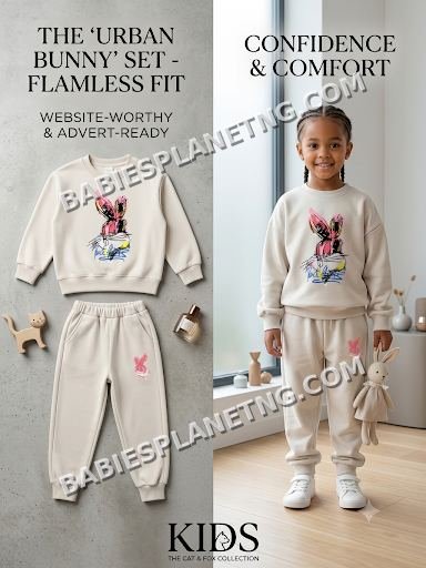 Baby girl bunny two piece