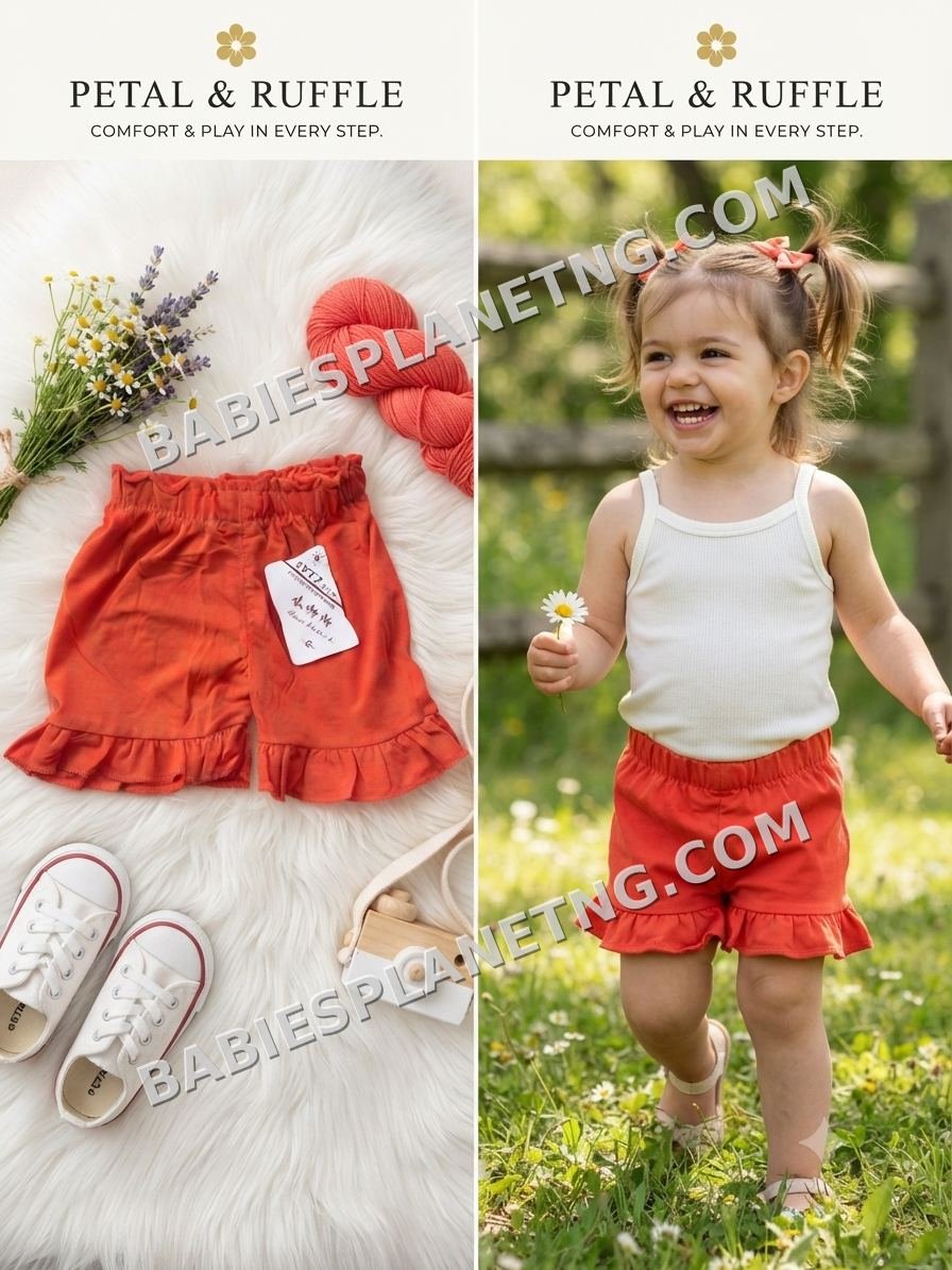 Baby girl ruffles short