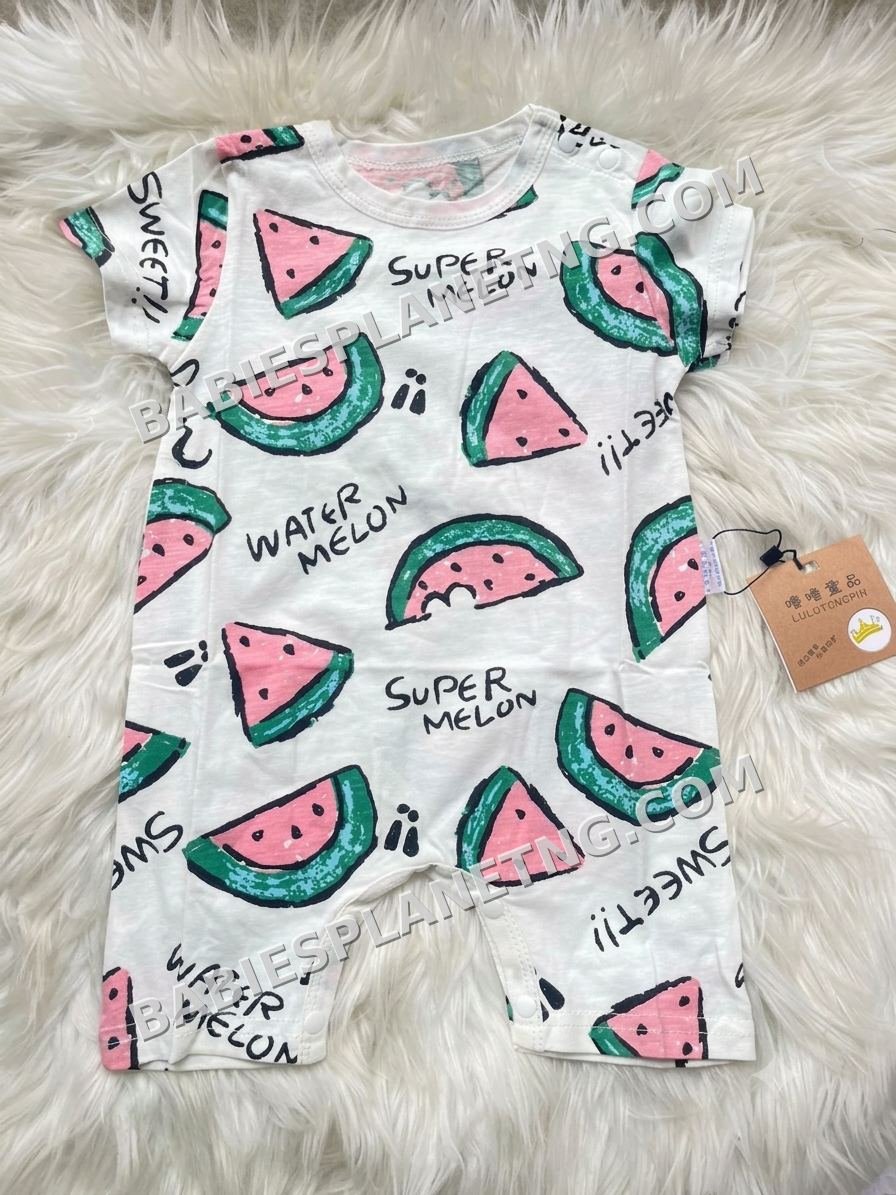 Toddler Watermelon Short Romper