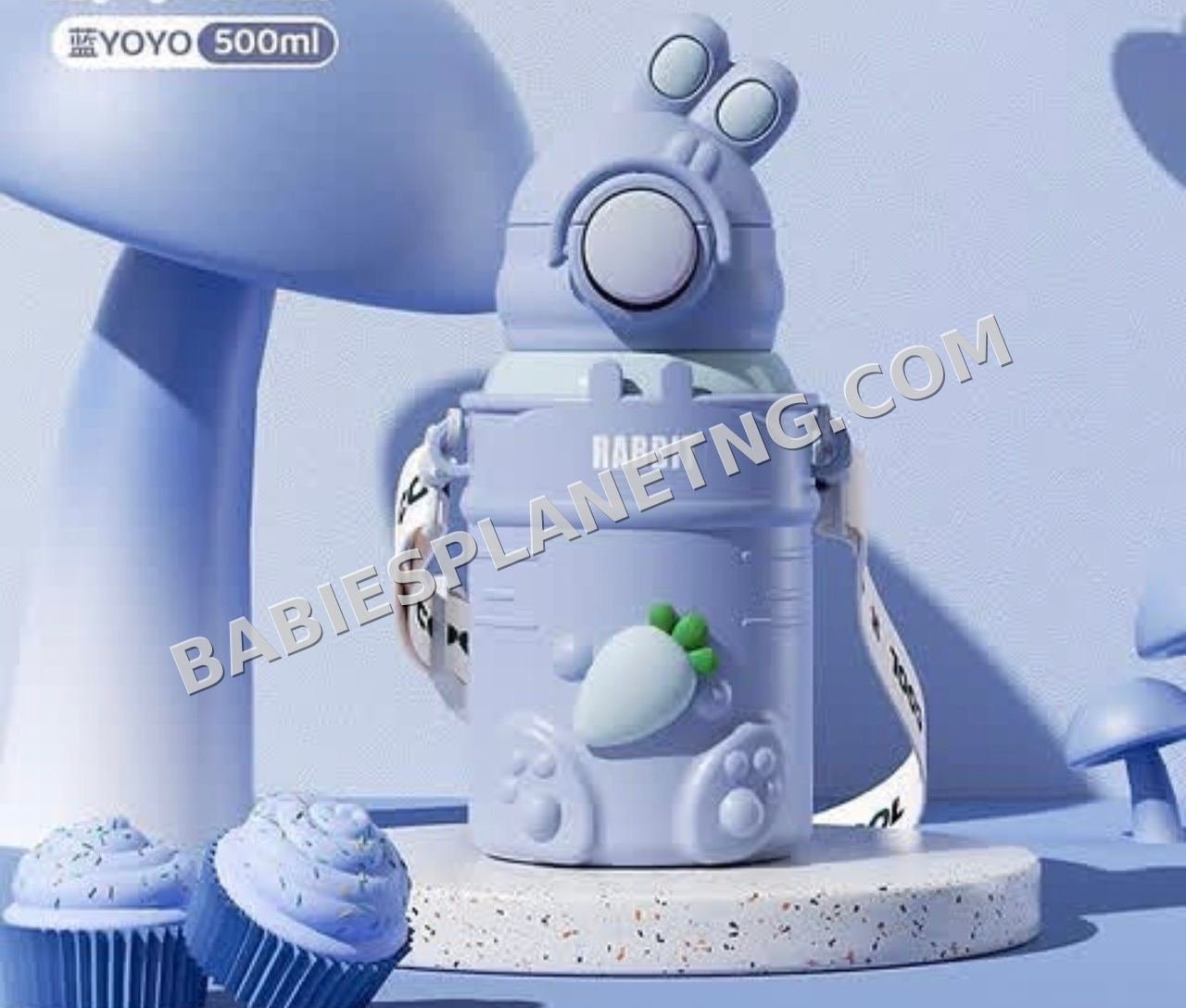 Rabbit Straw Water Bottle