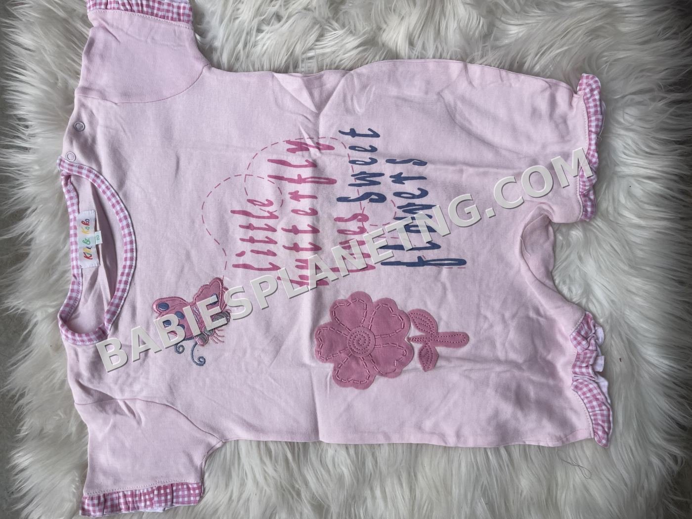 Baby Pink Butterfly Romper