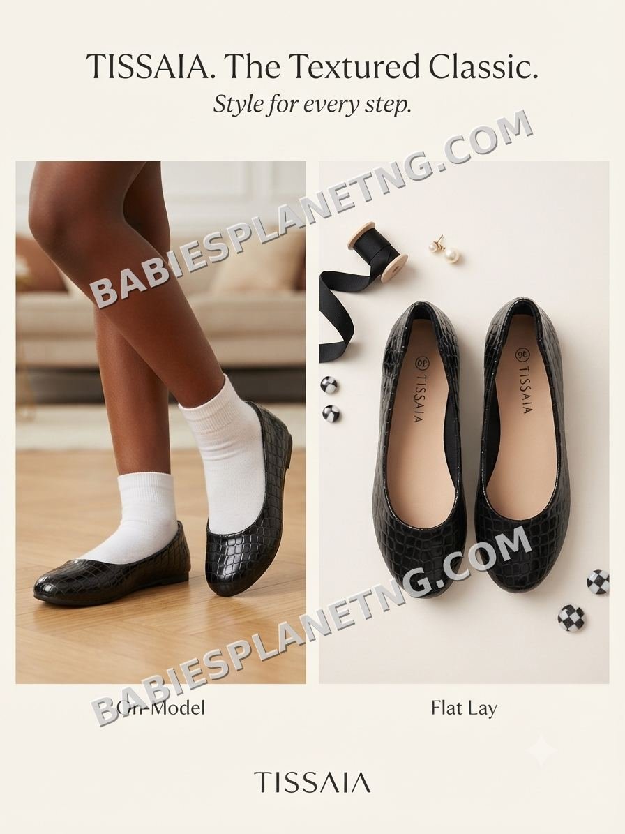 Textured Classic  Flats Shoe