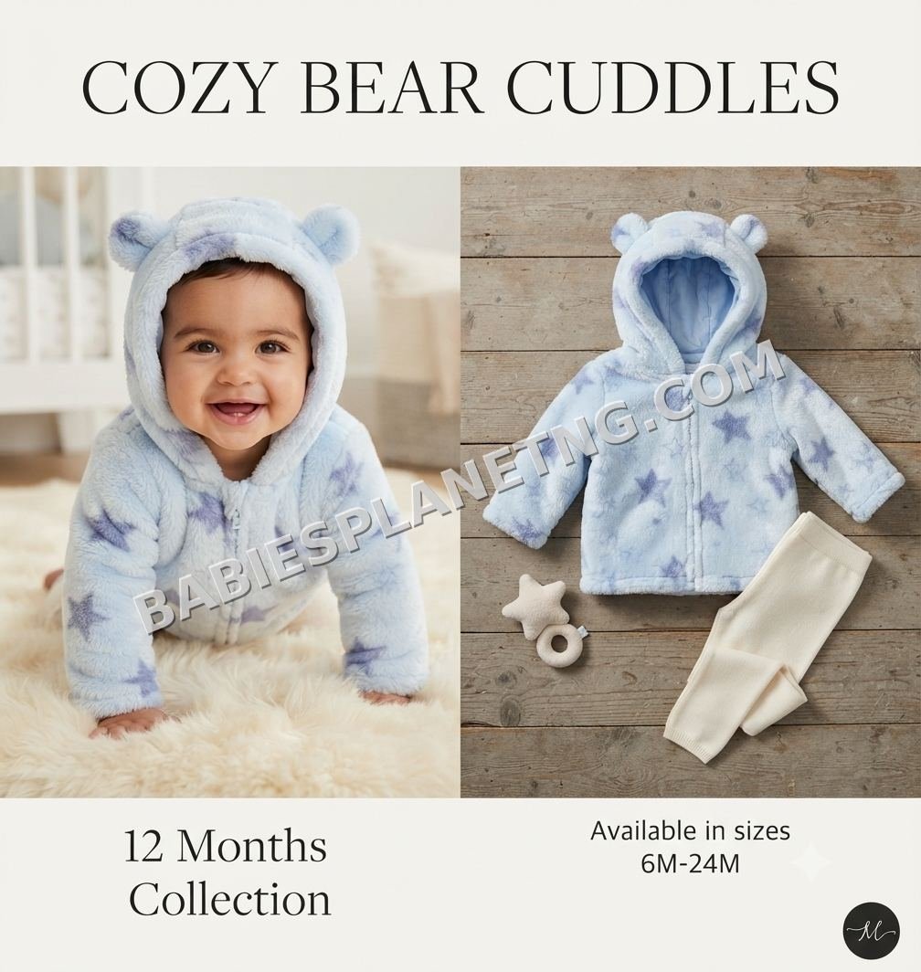 Soft Star Fleece Baby Hoodie