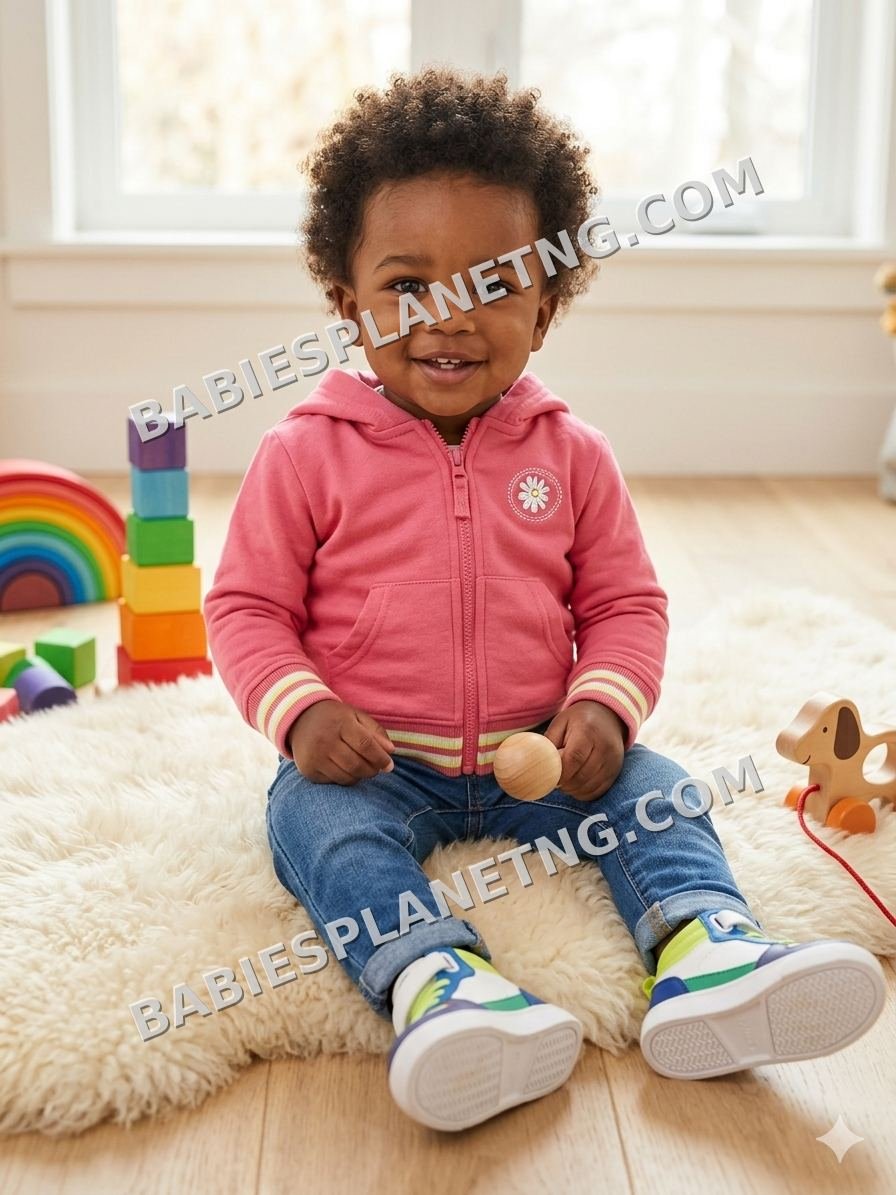 Toddler Pink Zip-Up Hoodie