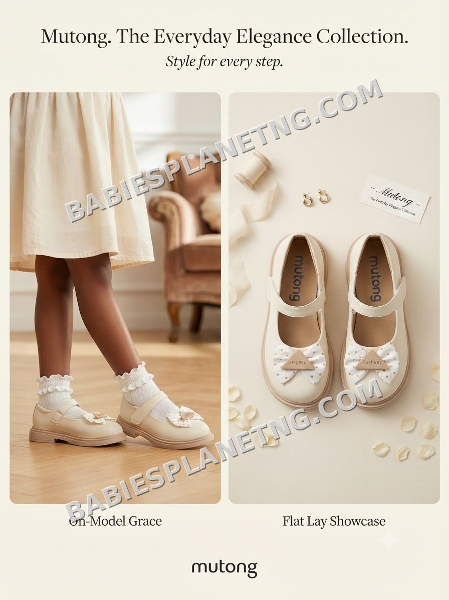 Girl's Elegant Leather Mary Jane Shoes