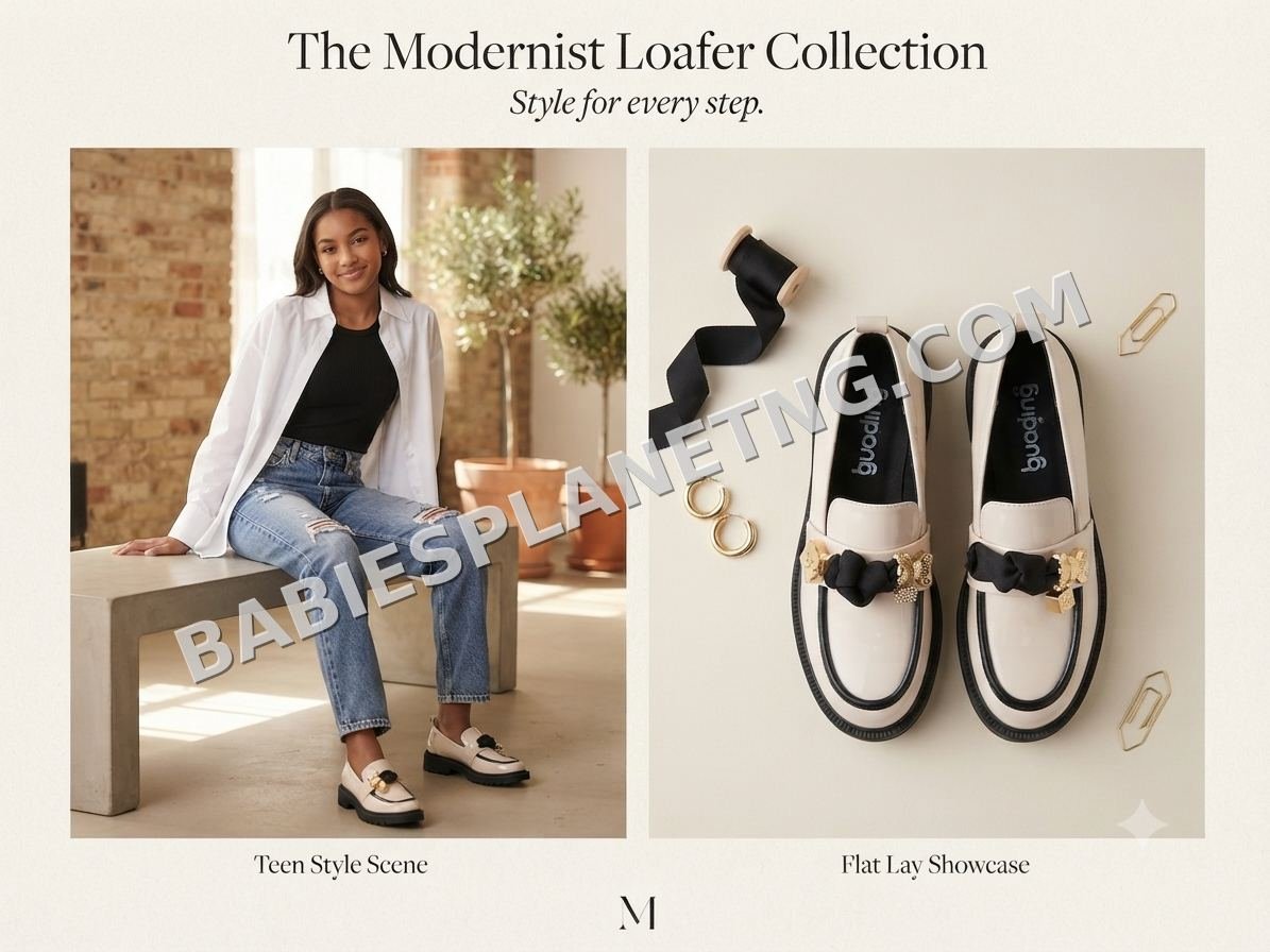 Loafers with Gold Accents