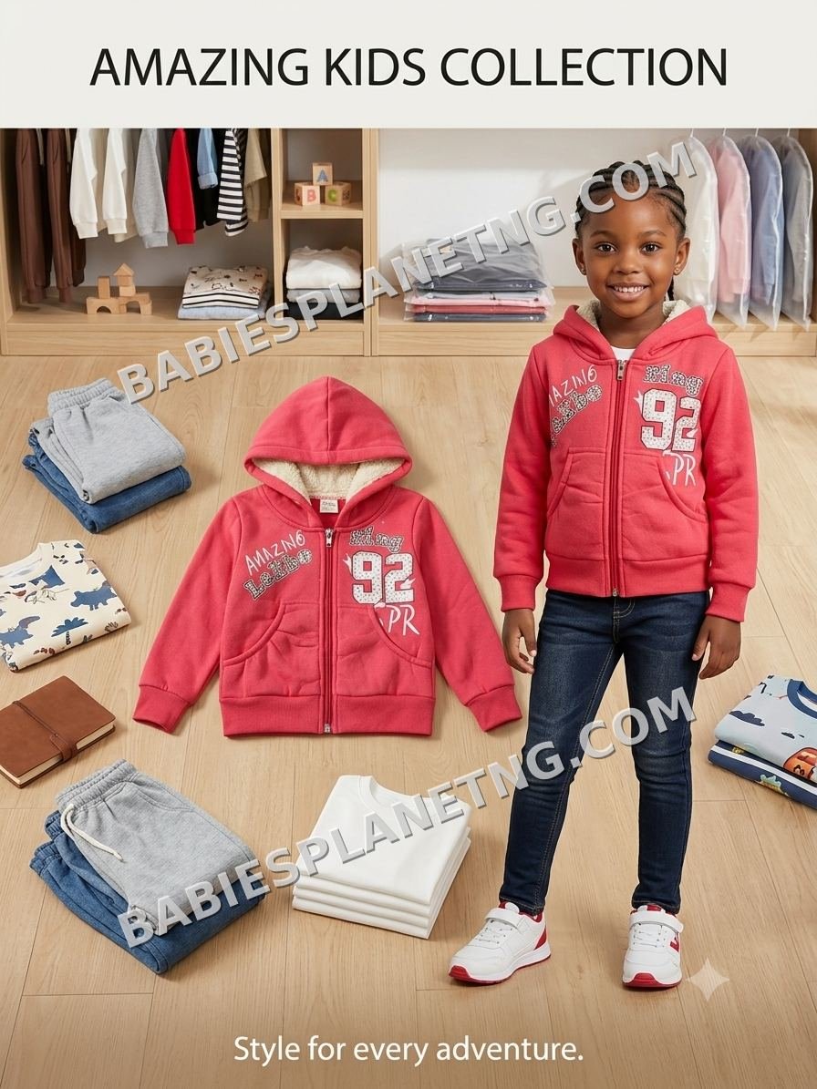 Fleece-Lined Children's Hooded Sweatshirt