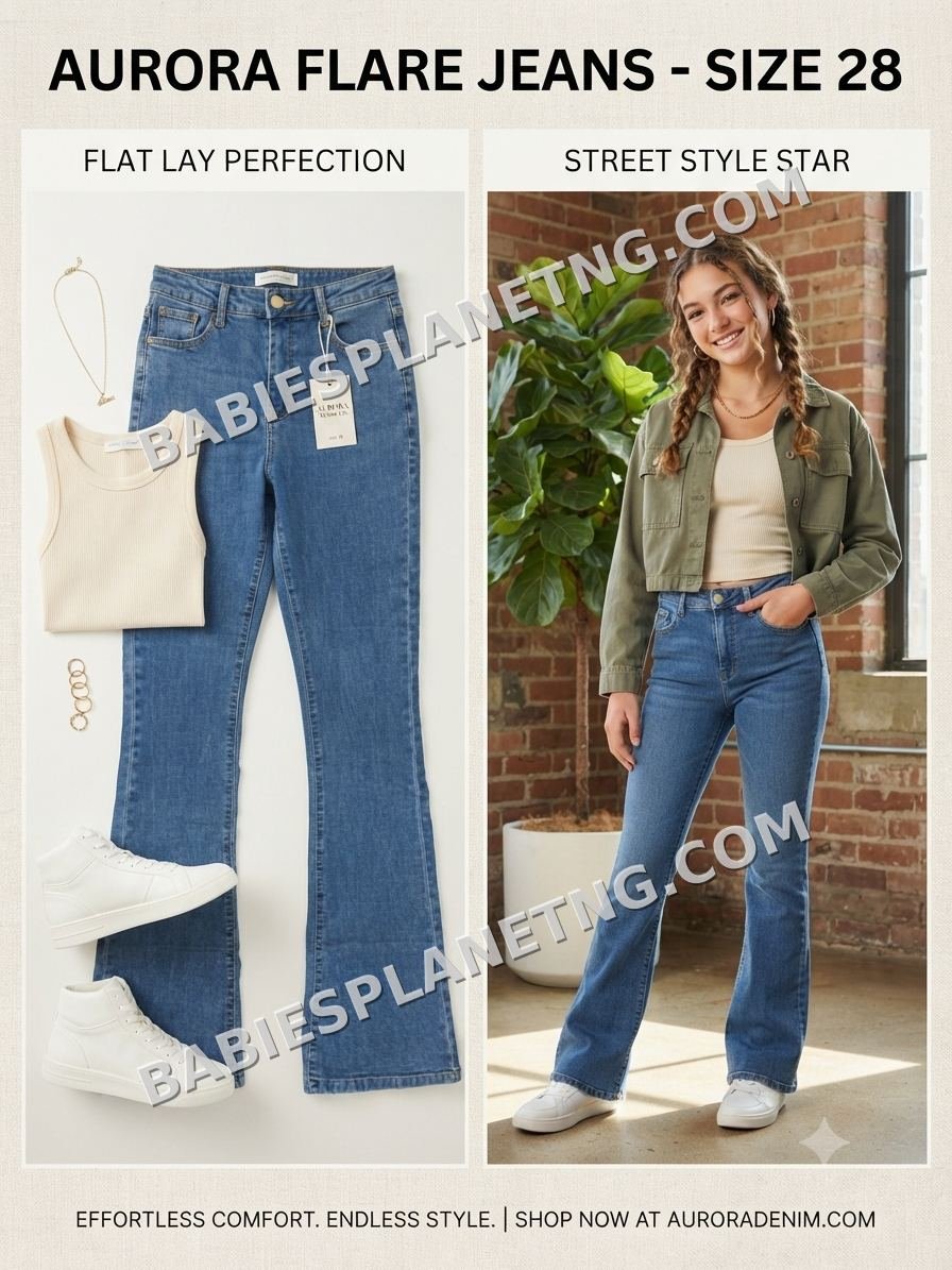 Blue Flare Jeans