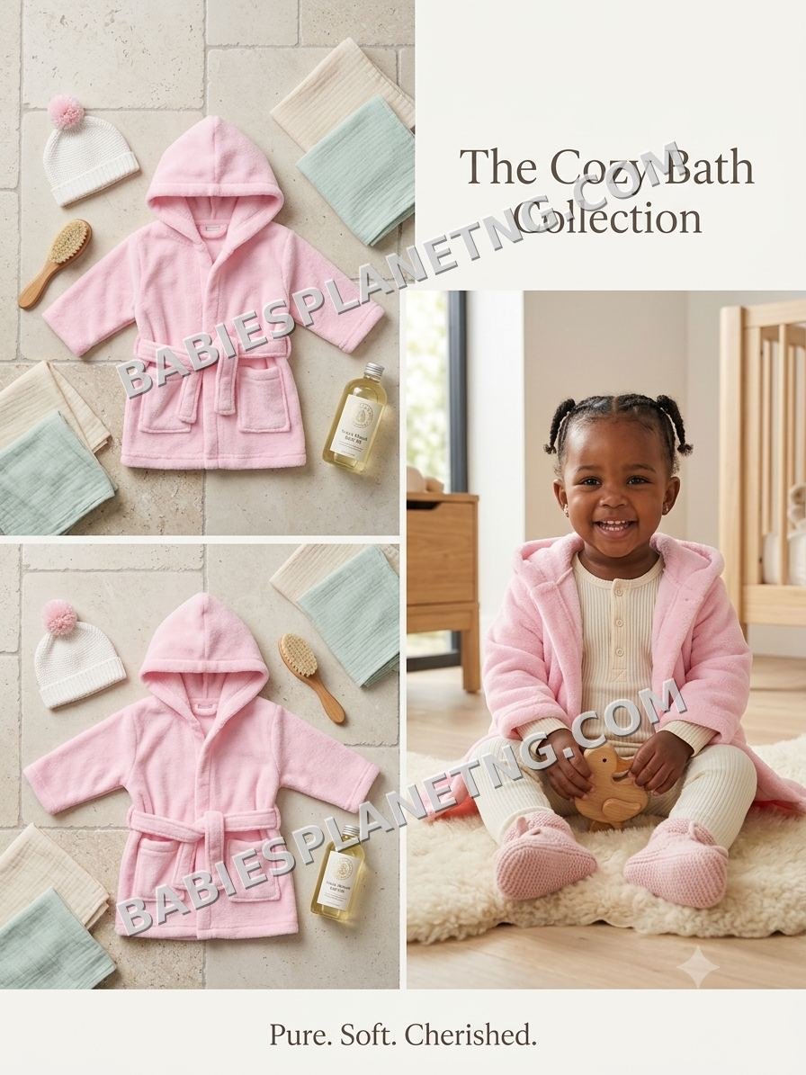 Children's Cozy Hooded Bathrobe