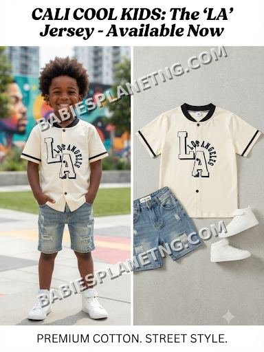 Kids Los Angeles Baseball Jersey/top